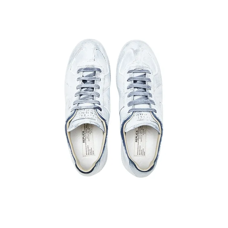 Maison Margiela Paint Effect Lace Up Sneakers Women's-3