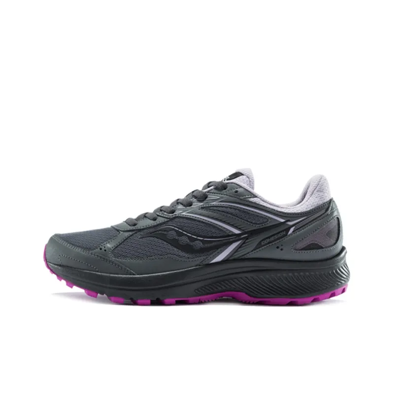 Saucony Cohesion 14 Cushioning Anti-Slip And Wear-Resistant Support Low-Top Casual Running Shoes Women's Carbon Gray-0