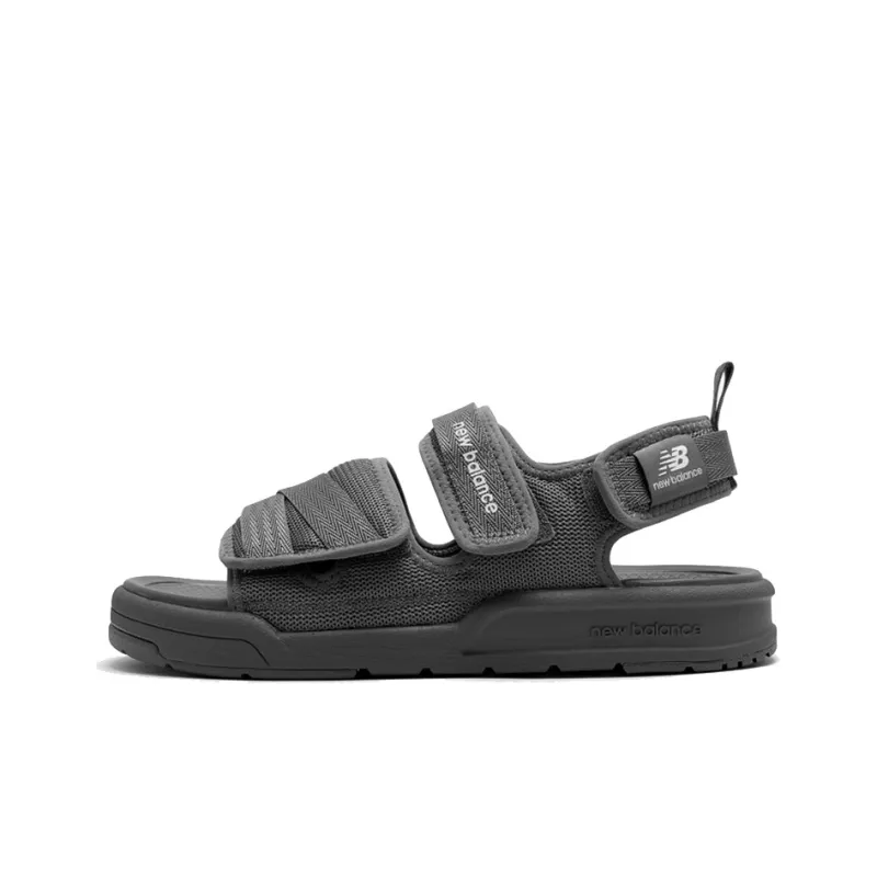 New Balance 3206 Series Velcro Open Toe Flat Heel Sports Dark Grey Sandals 'Dark Gray White'-0