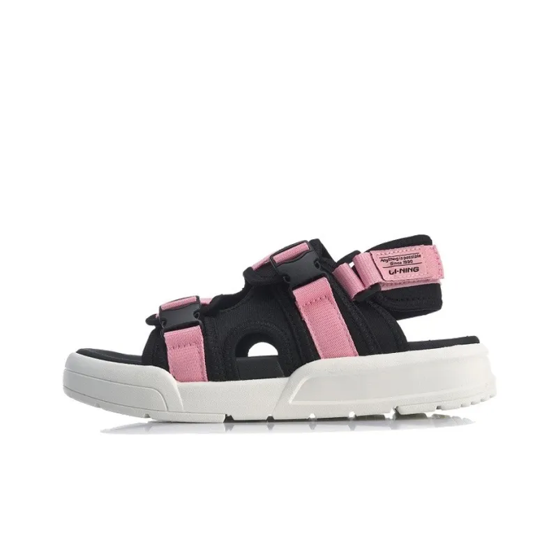LiNing Coca Beach Sandals Women's Geranium Pink-0