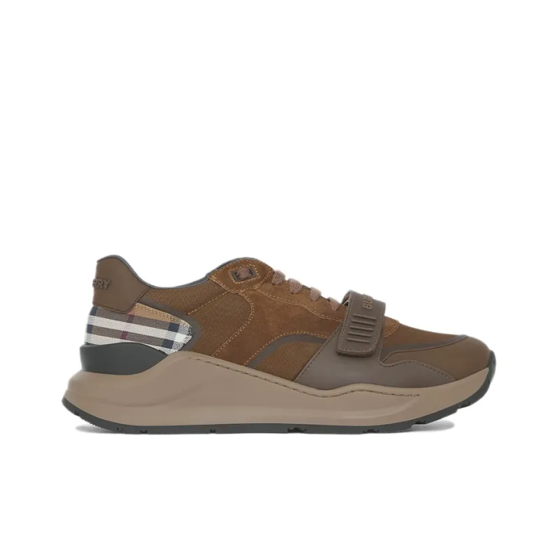 Burberry Ramsey Brown Check Suede-1