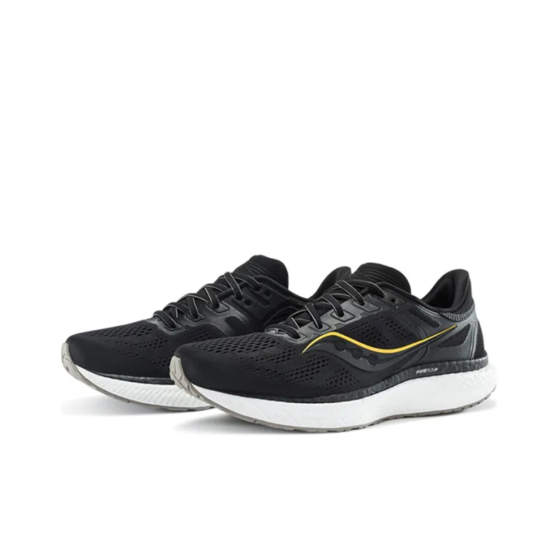 saucony Hurricane 23 Wide 'Black ViZi Gold'-2