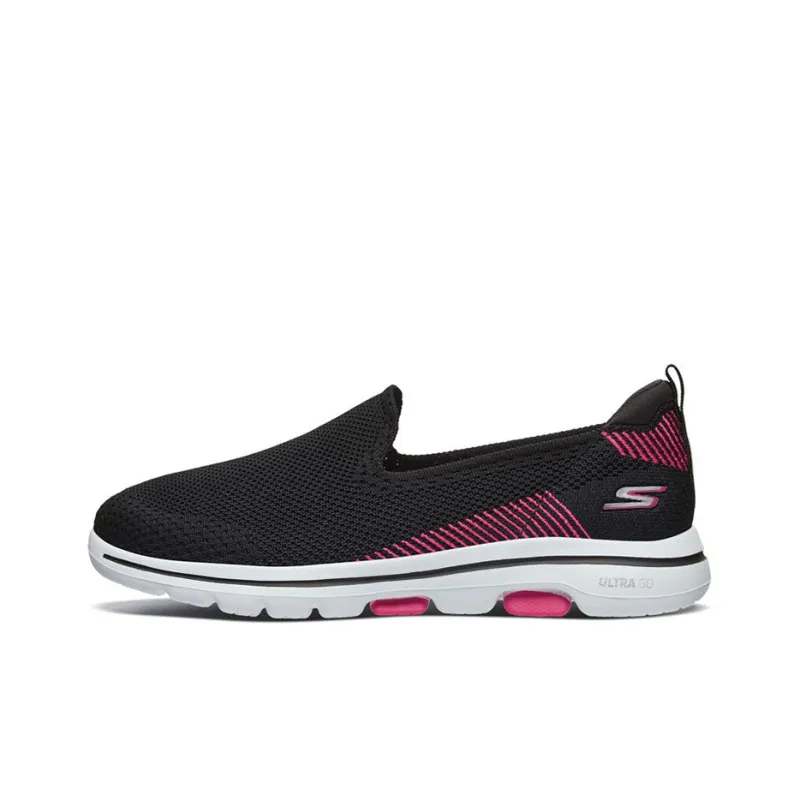 Skechers Go Walk 5 Loafers 'Black Pink Red' Women's-0