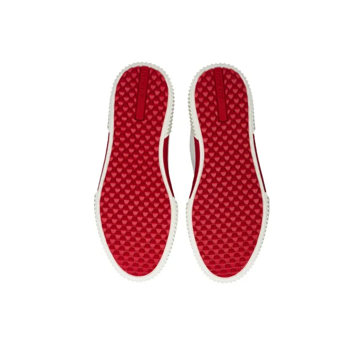 PRADA Stylish Skateboarding Shoes Men's White Red-4