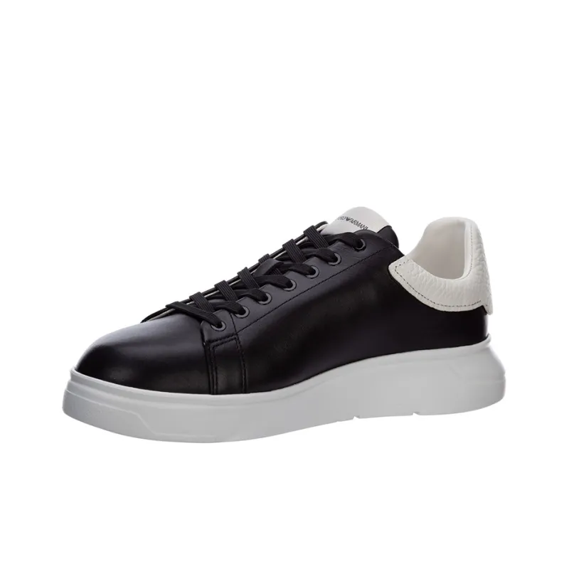 EMPORIO ARMANI Signature Logo-Printed Low-Top Sneakers-1