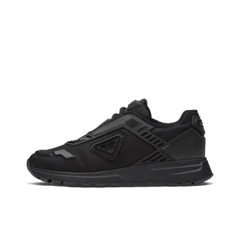 PRADA PRAX 1 Anti Slip Wear Resistant Low Top Casual Shoes Men's Black