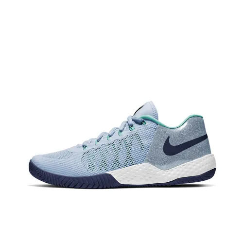 Nike Court Flare 2 Tennis Shoes Women's Low-Top White/Blue