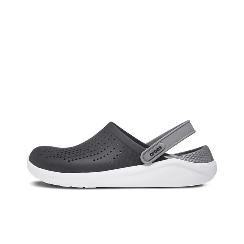Crocs LiteRide Shoe Sandals Black Smoke Grey Unisex-0