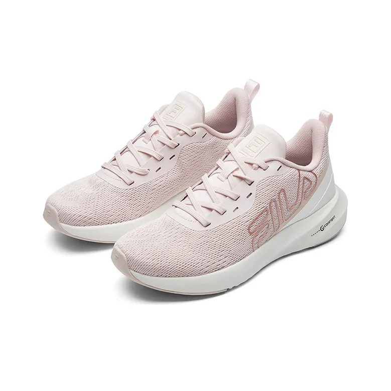 FILA Athletics Cushioning Anti-Slip Wear-Resistant Breathability Low-Top Running Shoes Women's Pink-2