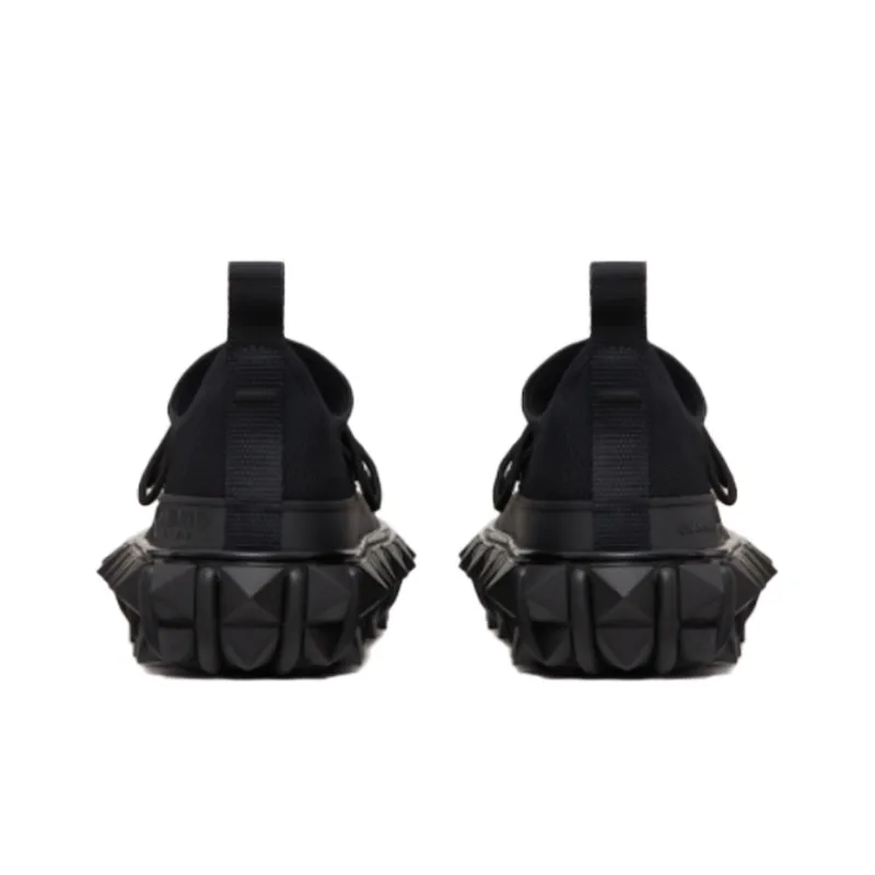 CRAIG GREEN x Valentino Rockstud Low Top Skateboard Shoes Men's Black-4