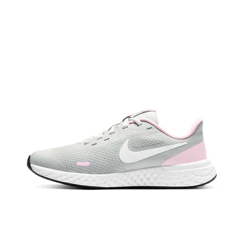 Nike REVOLUTION 5 Running Shoes Women's Low-Top Gray Pink White-0