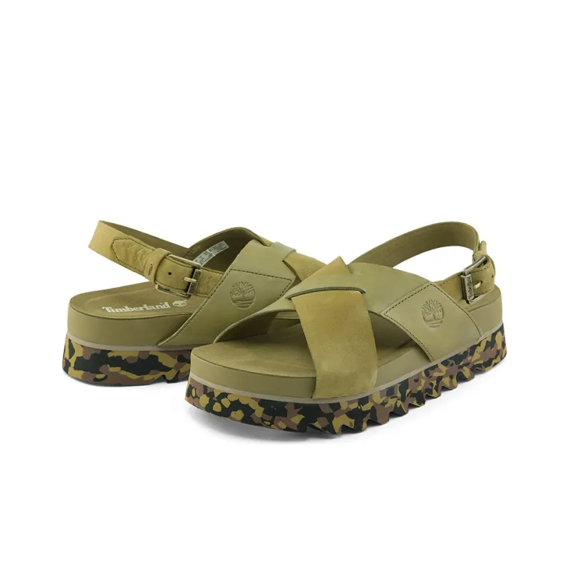 Timberland Santa Monica Sunrise X Band Sandal 'Green' Women's-4