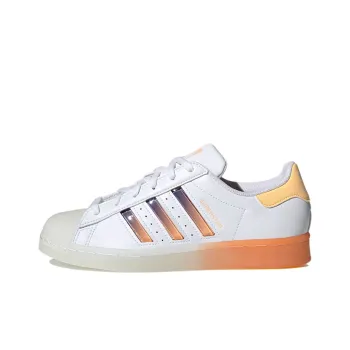 Superstar Women's Adidas Originals 'White Acid Orange' Women's