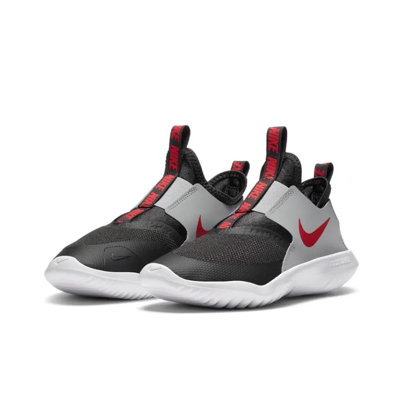Nike Flex Runner GS 'Dark Smoke Grey University Red'-2