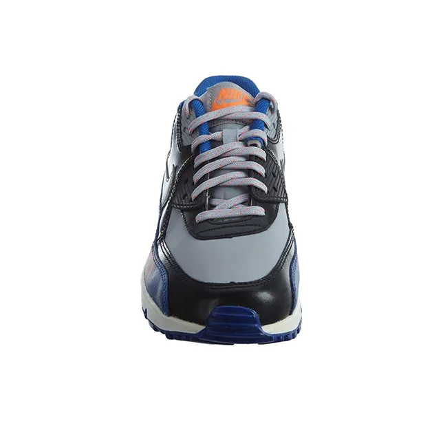 Nike Air Max 90 Premium LTR Leather 'Gray Black Blue GS-2