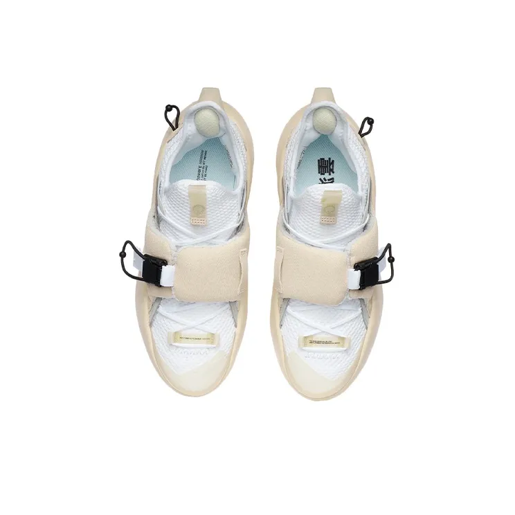 LiNing Cloud Travel 䨻 Cushioned Anti Slip And Wear Resistant Lightweight Low Top Sports Casual Shoes Men's White-2