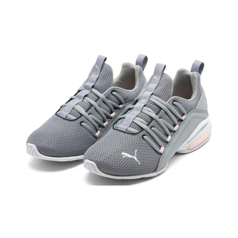 PUMA Axelion Running Shoes Women's Low-Top Gray/Pink-1