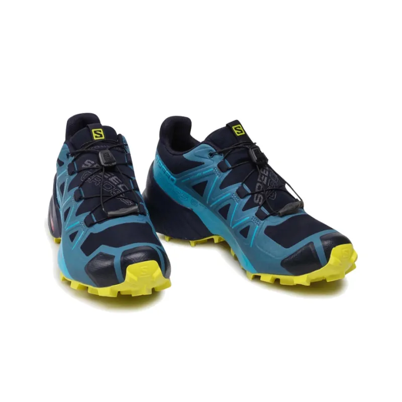 SALOMON Speedcross 5 Cushioning Anti Slip And Wear Resistant Low Top Trail Running Running Shoes Men's Dark Blue-1