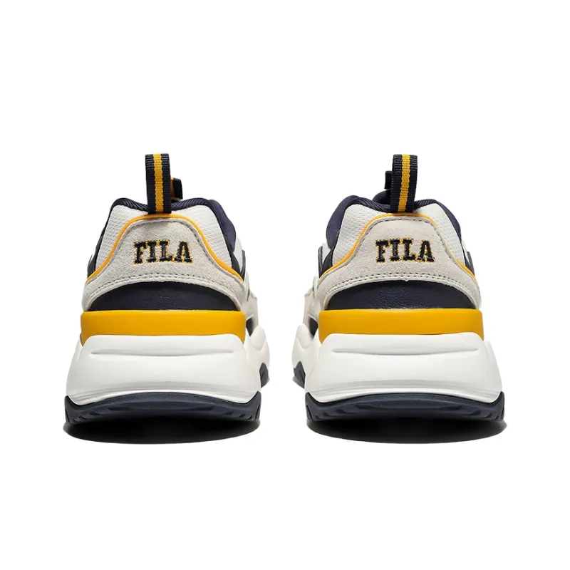 FILA Rayflide Cushioning Anti Slip And Wear Resistant Low Top Casual Shoes Unisex Blue Yellow Korean Style-3