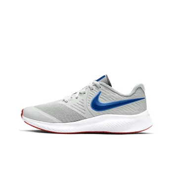 Nike Star Runner 2 Cushioning Anti-Slip And Wear-Resistant Low-Top Running Shoes Women's Gray Blue Red