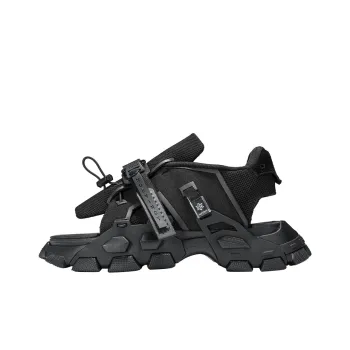 NORVINCY Luxury Streetwear Black Warrior Beach Sandals Unisex