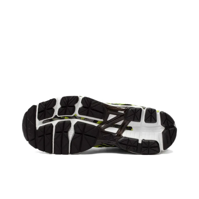 Asics GT-2000 3 Anti-Slip Wear-Resistant Low-Top Running Shoes Men's Black Neon Yellow-5