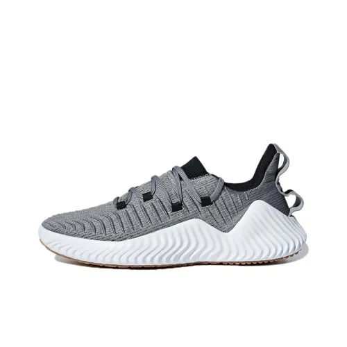 Adidas AlphaBounce Running Shoes Men Low-Top Gray/Black