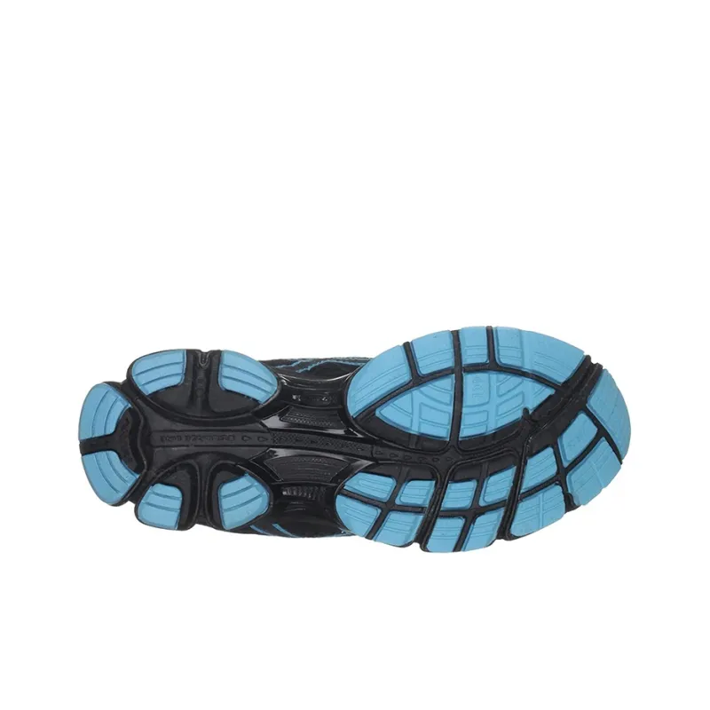 Asics Gel-Cumulus 14 Wear-Resistant Low-Top Running Shoes Women's Black Blue-4