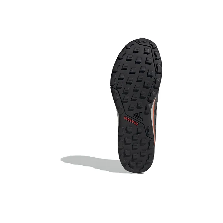 Adidas Terrex Agravic Tr Gore-Tex Trail Slip-Resistant Low-Top Trekking Shoes Men's Gray Black Orange-5