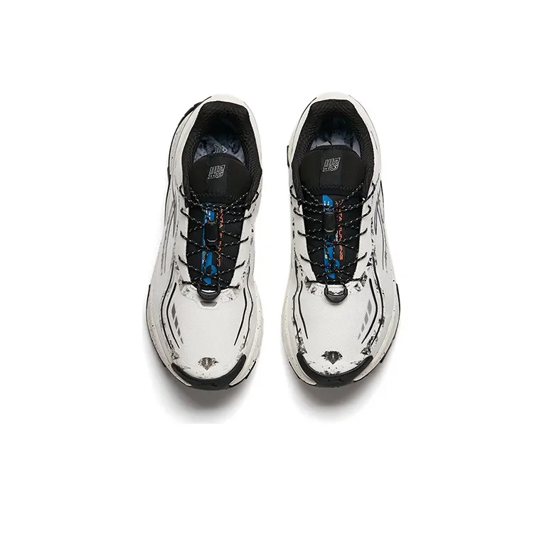 Anta Running Collection Height Increasing Low-Top Running Shoes Men's Black White-2