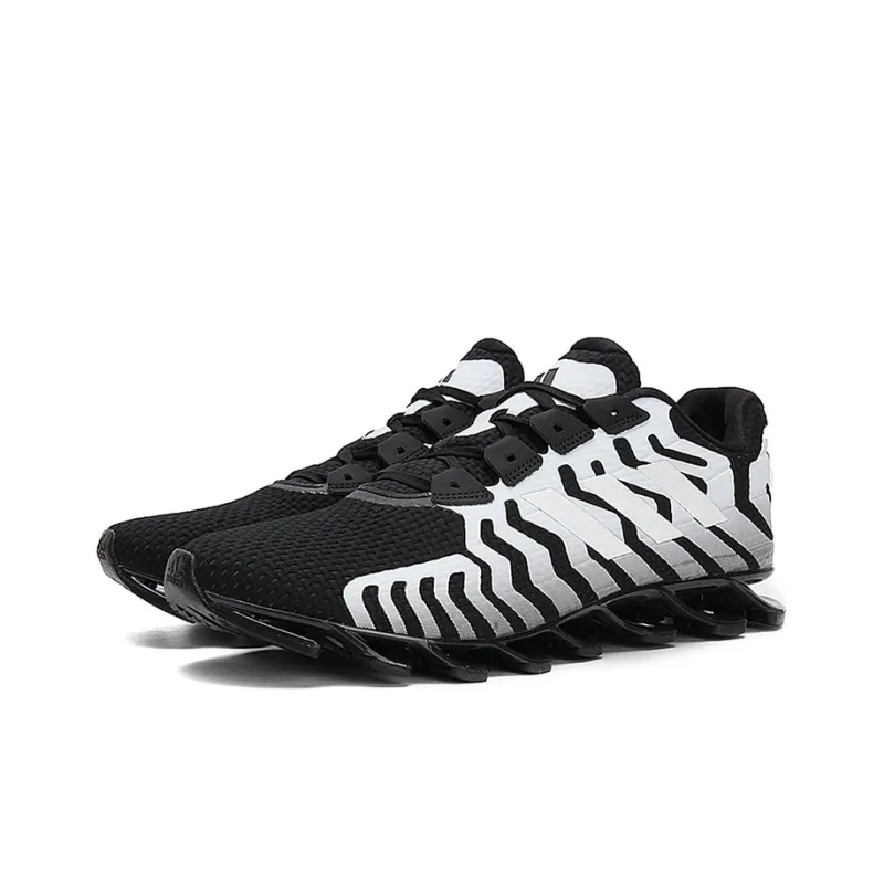 Adidas Springblade Pro Wear-resistant And Lightweight Low-Top Running Shoes Men's Black White-1