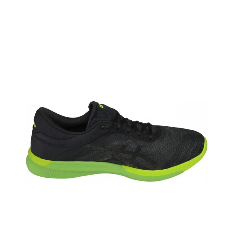 Asics Fuze Rush Cushioned Slip-Resistant Low-Top Running Shoes Men's Black Green-1