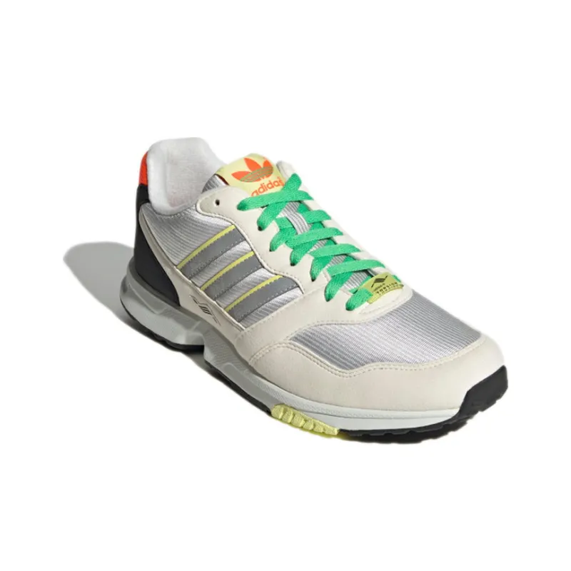 Adidas Originals ZX 10000 Anti-Slip Wear-Resistant Low-Top Casual Shoes Unisex Silver Gray-2