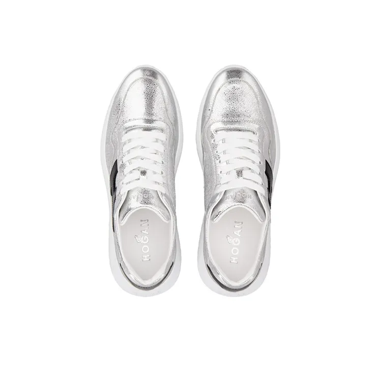 HOGAN Interactive³ Casual Shoes Women's Low-Top Silver-3