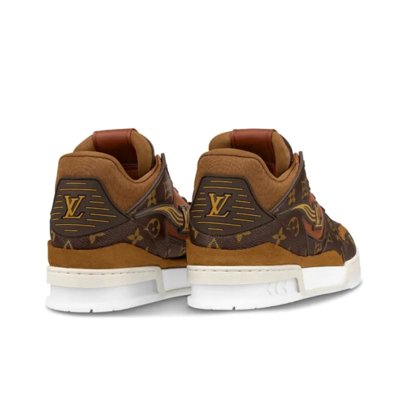 LOUIS VUITTON Trainer Ankle Sneakers 'Brown Monogram'-2