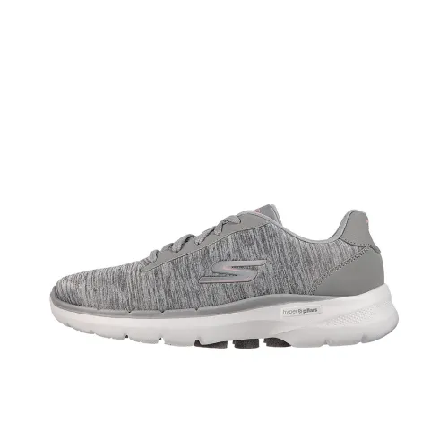 Skechers Go Walk 6 - Magic Melody Low-Top Casual Shoes Women's Gray