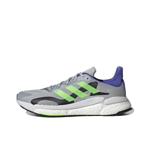 Adidas Solar Boost 3 Running Shoes Men Low-Top Mist Gray