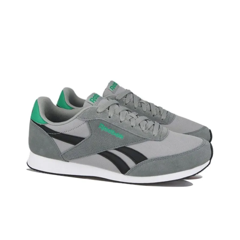 Reebok Classic Jogger 2 Royal Slip-Resistant Cushioning Low-Top Running Shoes Men's Gray Green-3