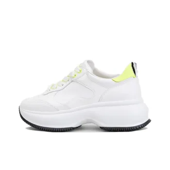 HOGAN Maxi I Active Low-Top Casual Shoes Women's White Yellow