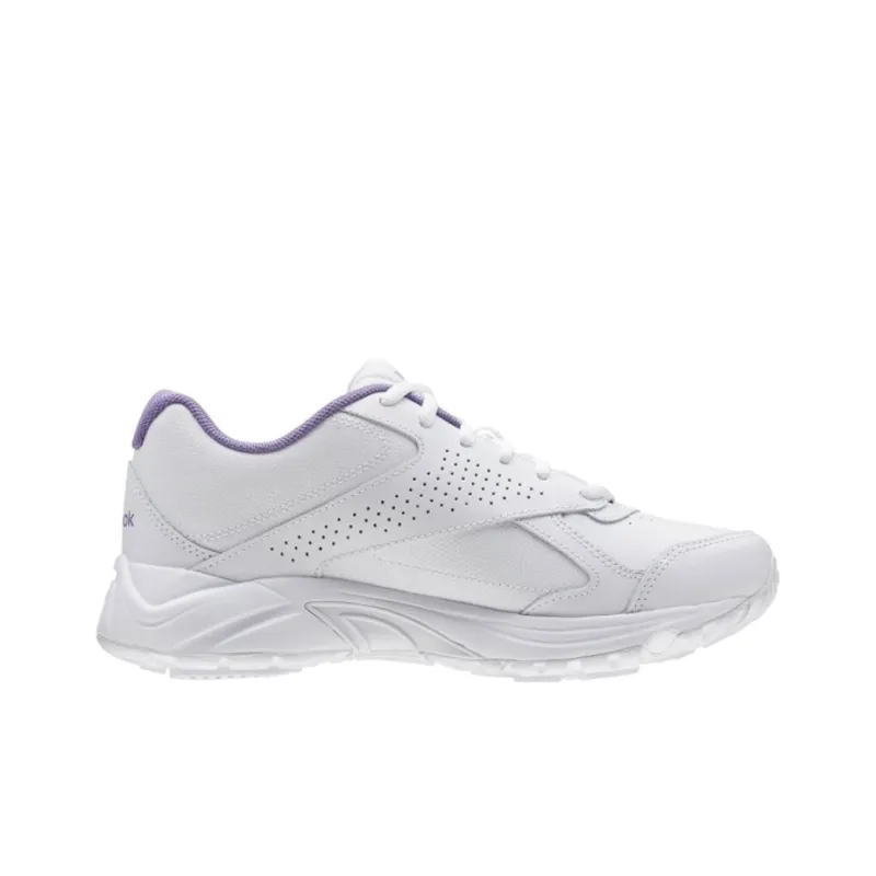 Reebok Walk Ultra V Dmx Ma Wear-resistant Non-slip And Breathable Low-Top Running Shoes Women's White Purple-1