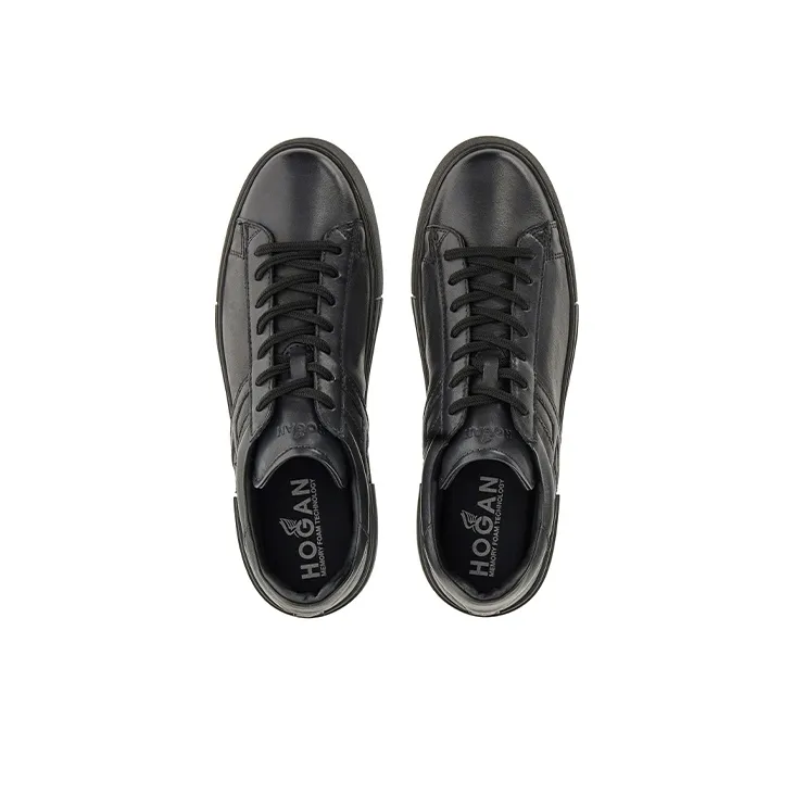 HOGAN Rebel Skateboard Shoes Men Low-Top Black-2