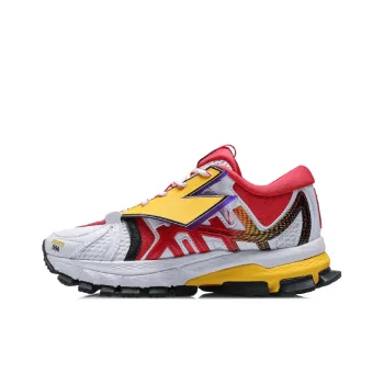 LiNing Furious Rider ACE Cushioning Anti Slip Wear Resistant Breathability Low Top Running Shoes Women's White Red