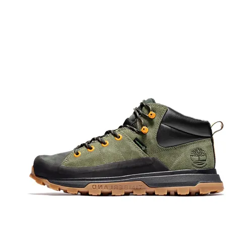 Timberland Treeline Hiking / Trekking Shoes Men Mid-Top Black/Green