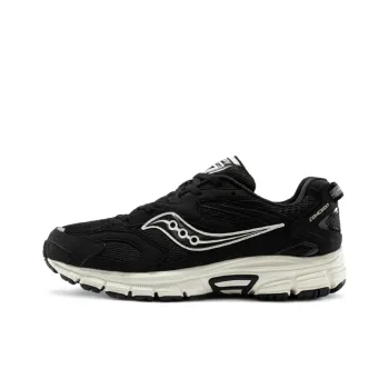Saucony Cohesion 9 Cushioning Anti Slip Wear Resistant Breathability Low Top Casual Running Shoes Men's Black Loose Fit