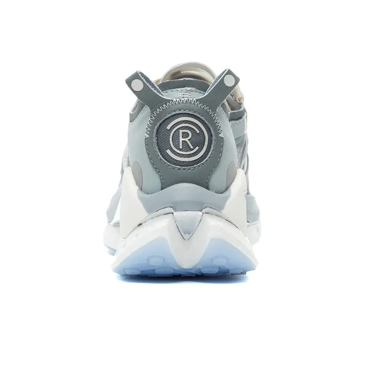 LiNing Jueying CRC 䨻 Durable Breathable Low Top Running Shoes Men's Gray White-4