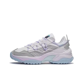 LiNing Aurora WindWalker V2 Cushioning Low Top Sports Casual Shoes Women's White Gray