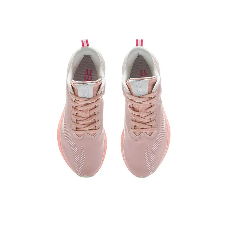 LiNing Red Hare 5 Pro Breathable Low Top Running Shoes Women's Peach Orange Pink-2