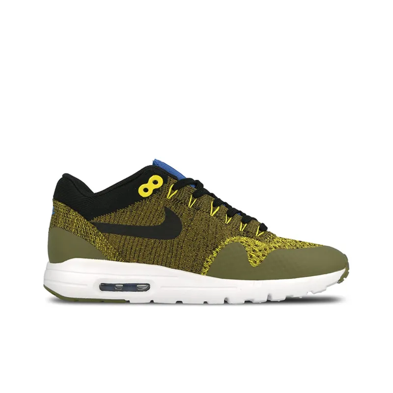 Nike Air Max 1 Cushioned Slip Resistant Abrasion Resistant Low Top Running Shoes Women's Olive Green-1