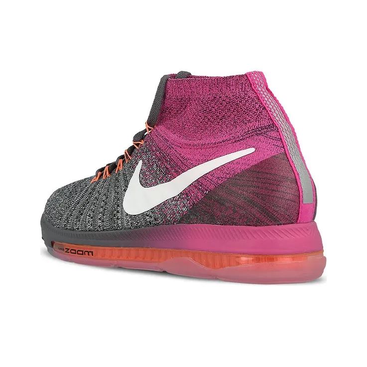 Nike Zoom All Out Flyknit 'Grey Pink' Women's-3