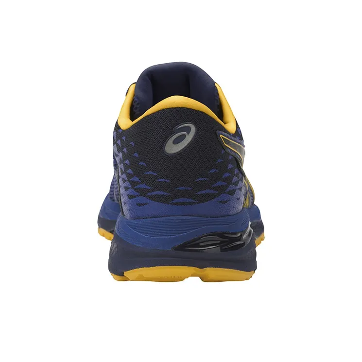 Asics Gel-Cumulus 19 Gore Te Breathable Low-Top Running Shoes Men's Blue Yellow-3